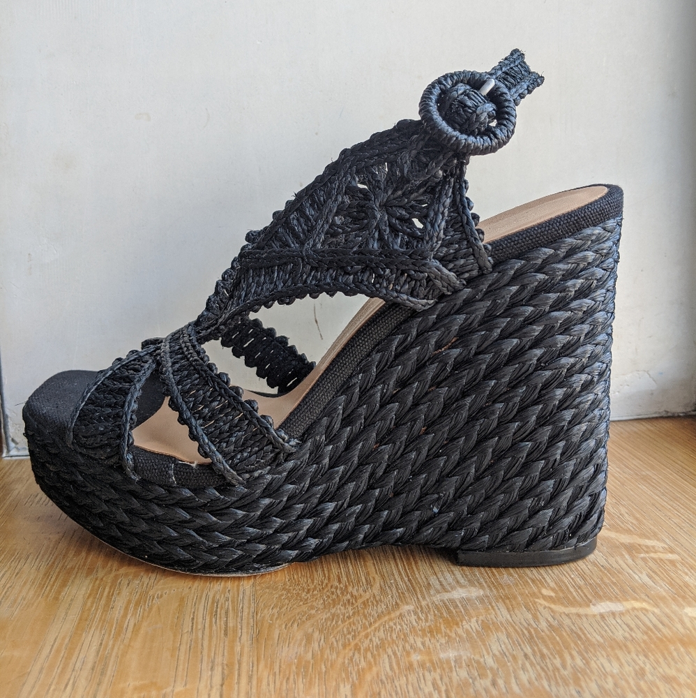 Paloma Barcrelo Raffia sandal size 38